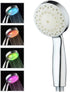 KAIREY Led Shower Head 7 Color Light Change Automatically Handheld Showerhead Polished Chrome with 60 Inches Stainless Steel Hose and Adjustable Bracket