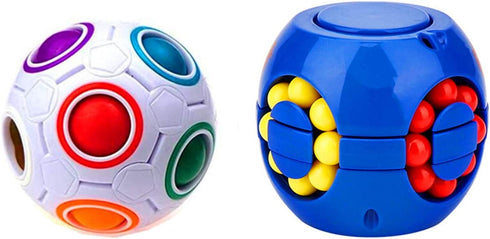 Cuberspeed Bundle Rainbow Ball Magic Fidget Toy Puzzle Magic Ball Cube
