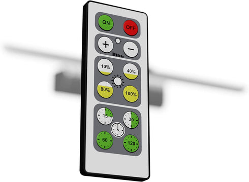 Westek BL-PL16-N Wireless Battery Operated LED Picture Light with Remote, Dimmable, 16 in, Satin Nickel