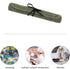 Chef Knife Roll Bag with 6 Slots,Waxed Canvas Knife Carrying Case,Chef Knife Bag,Knife Pouch Can Hold Home Kitchen Knife Tools up to 17 inch,Knife Storage for Travel Camping,BBQ,Culinary School.