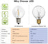 Svater Outdoor String Lights 36FT,2Pack of 18FT with 10 Hanging Socket,10pcs G40 LED Glass Bulbs,Dimmable 1W 2700K Warm White,IP45 Waterproof Indoor/Outdoor Patio Lights