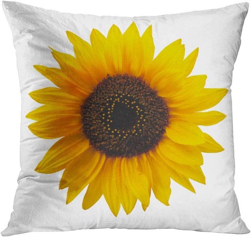 Britimes Throw Pillow Covers Home Decor Set of 4 Pillow Cases Decorative 18 x 18 Inches Outdoor Cushion Couch Sofa Pillowcases Sunflower