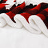Christmas Blanket, Checkered Sherpa Blanket Thick Warm Plush Throw Blanket Fuzzy Buffalo Plaid Flannel Fleece Blanket for Bed/Couch/Sofa, 50x60 in