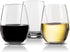 Vivocci Unbreakable Elegant Plastic Stemless Wine Glasses 20 oz | 100% Tritan Heavy Base | Shatterproof Glassware | Ideal For Cocktails & Scotch | Perfect For Homes & Bars | Dishwasher Proof, Set of 2