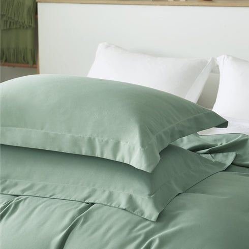 Bedsure Twin Duvet Cover Set Sage Green - Brushed Microfiber Soft Duvet Cover Twin 2 Pieces with Zipper Closure, 1 Duvet Cover 68x90 inches and 1 Pillow Sham