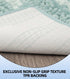 La Maison Cozy,24x17,Soft Absorbent Washable Bath Rugs for Bathroom, Microfiber Dries Quickly, Luxury Chenille Shaggy Non-Slip Bathroom Carpet Mats, Rugs for Bathtub and Shower Floor,Turquoise