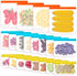 Reusable Food Storage Bags - 20 Pack BPA Free Freezer Bags (4 Reusable Ziplock Bags + 8 Reusable Sandwich Bags + 8 Kids Snack Bags), Super Thick, Leak Proof Resealable Silicone Bags for Meat Fruit