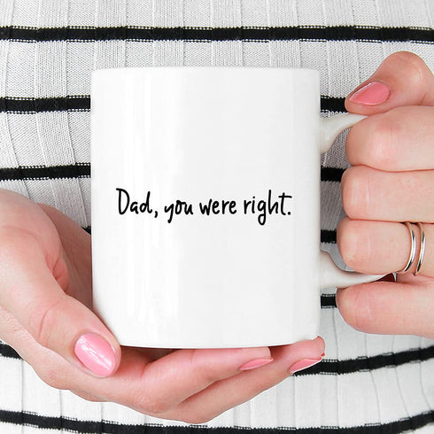 Funny Sarcastic Dad Coffee Mug for Father's Day, Birthday Gift from Kids Children Daughter Son