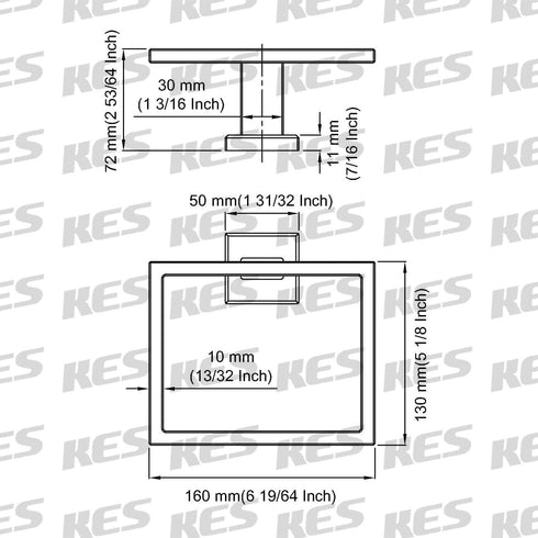 KES Bathroom Towel Ring, Towel Holder Wall Mount SUS304 Stainless Steel Matte Black Finish, A2480DG-BK