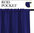 NICETOWN Curtains for Bedroom, Blackout Draperies, All Season Thermal Insulated Solid Rod Pocket Top Blackout Curtains & Drapes for Kid's Room (Navy Blue, 1 Pair, 42 x 63 Inch)