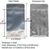 Belinlen 100 Pack 5.5 x 10 Inch Stand Up Pouch Bags Zipper Mylar Bags Clear Front with Aluminum Foil Back Reusable Food Storage Bags for Multipurpose with Gusset Bottom(5.5mil Thickness)