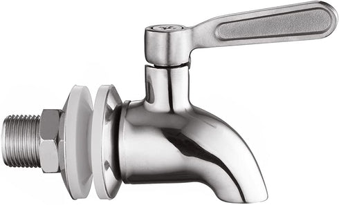 Stainless Steel Spigot For Drink Dispenser, Replacement Metal Spigot For Beverage Dispenser, Water Dispenser Faucet, Food Grade Metal Spout