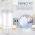 GLACIER FRESH ZR-017 Replacement Pitcher Water Filters, Compatible with ZeroWater Pitchers and Dispensers (Pack of 2)
