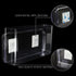 5Pack Acrylic Wall Mount File Holder, 2 Sizes Clear Single Pocket Wall File Organizer, Plastic Hanging Pockets, Magazine File Folder Holders for Office, Home, Bedroom and Bathroom