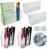 5Pack Acrylic Wall Mount File Holder, 2 Sizes Clear Single Pocket Wall File Organizer, Plastic Hanging Pockets, Magazine File Folder Holders for Office, Home, Bedroom and Bathroom