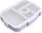 Bentgo® Kids Prints Tray with Transparent Cover - Reusable, BPA-Free, 5-Compartment Meal Prep Container with Built-In Portion Control for Healthy Meals At Home & On the Go (Unicorn)