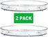 2 Pack Lazy Susan Organizer, 10.6" Clear Lazy Susan Turntable for Cabinet, Plastic Lazy Susan Cabinet Organizer for Pantry Organization and Storage/ 2Pack