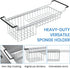 Sink Caddy Sponge Holder Kitchen Sink Organizer Sponge Caddy Farmhouse Sink Accessories Rag Detergent Brush Dishwashing Liquid Rack Expandable 14-3/4" to 20" Stainless Steel