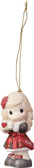 Precious Moments Heart Warming Christmas 2019 Dated Bisque Porcelain 191002 Ornament, One Size, Multi