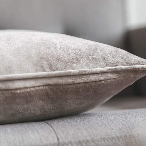 MIULEE Pack of 2 Decorative Velvet Throw Pillow Covers Soft Pillowcase Cozy Soft Square Cushion Coverss Case for Sofa Couch Bedroom Home Decor 22x22 Inch Mix Pink and Grey