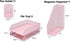 Annova Mesh Desk Organizer 4 Pieces Office Suppliers Desktop Organizer Set Desk Accessories - Letter / File Tray x 2, Magazine Rack / Upright Document Holder x 1, Pen Holder x 1 - Light Pink