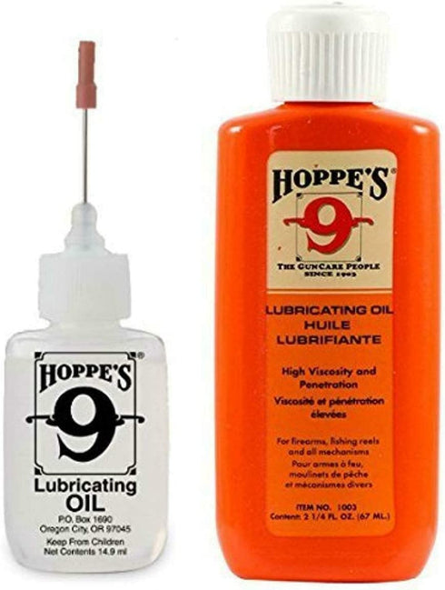 Hoppe's Oil Combo Pack - No. 9 Precision Bundled with 2-1/4 oz Refill