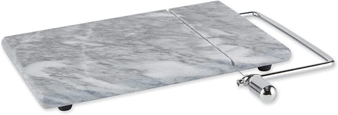 RSVP International Cheese Slicer Cut Cheese, Meats & Other Appetizers, 10.25x9.5x1", Gray Marble