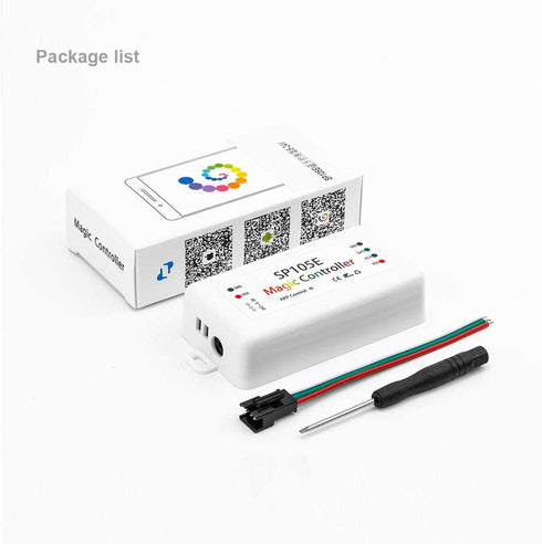 BTF-LIGHTING Wireless Bluetooth Controller SP105E iOS/Android APP for WS2811 WS2812B WS2815 WS2813 WS2801 SK6812 WS2815 SK9822 APA102 etc LED Strip Pixel Module Panel Light