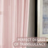 MRTREES Sheer Curtains Girls Room Pink 84 inches Long Sheers Nursery Transparent Voile Curtain Panel Bedroom Rod Pocket Window Treatment Set 2 Panels Living Room Sliding Glass Door