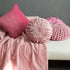 JWH Handmade 3D Sunflower Throw Pillow Covers Aesthetic Flower Soft Velvet Accent Pillow Cases Decorative Round Cute Cushion for Couch Bed Bedroom Living Room Farmhouse Decor Shams 12 Inch Rose Gold