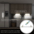 Under Cabinet Lighting, 73 LEDs Wireless USB Rechargeable Closet Light, Motion Sensor Lights, Magnetic Adhesive Strip LED Night Lights for Kitchen, Wardrobe, Garage, Stairs, Bedroom