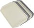 Ramddy Plastic Fast Food Trays for Eating, 4 Packs(Grey and Beige)
