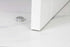 EVI | Mini Adhesive Doorstop | 1.1.2'''' X 0.47'' | Natural Silicone White Rubber | Stainless Steel | Simple Fixation | 100% Functional | Mod I-140x12