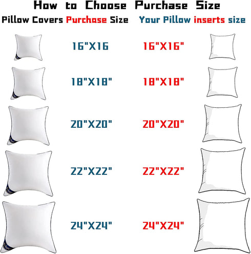 Siluvia 18"x18" Pillow Inserts Set of 2 Decorative 18 Pillow Inserts-Square Interior Sofa Throw Pillow Inserts with 100% Cotton Cover Couch Pillow (2, 18"x18" ,2Pack)