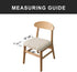 Genina Seat Covers for Dining Room Chair Seat Slipcovers Kitchen Chair Covers (Beige, 4 Pcs)