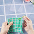 Pllieay 33 Pieces Mesh Plastic Canvas Sheets Kit Including 15 Pieces Clear Plastic Canvas, 12 Color Acrylic Yarn and Embroidery Tools for Embroidery Plastic Canvas Craft