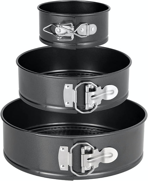 Springform Pan, 4 inch / 7 inch / 9 inch Cake pan, Set of 3, with Cake Decorating Tools, JOB JOL Cheesecake Pans.
