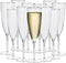 HyHousing 6 Oz Clear Plastic Champagne Glasses 16 Pack, Hard Disposable Plastic Champagne Flute Ideal for Home Daily Life Party Wedding Toasting Drinking Champagne (CF1-16)