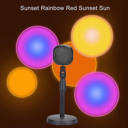 Sunset Lamp, Remote Control 16 Changing Colors Sunset Projection Lamp, 180 Degree Rotation USB Sunset Light, LED Night Lights for Party Birthday Holiday Christmas Gift