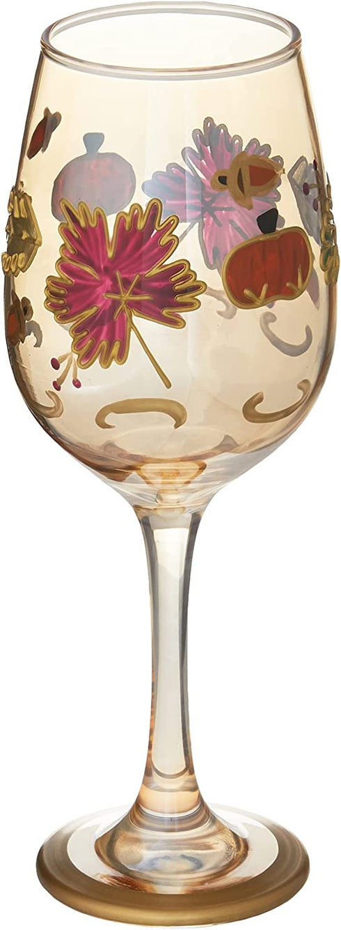 Pfaltzgraff Plymouth Set of 4 Leaf Luster Wine Glasses
