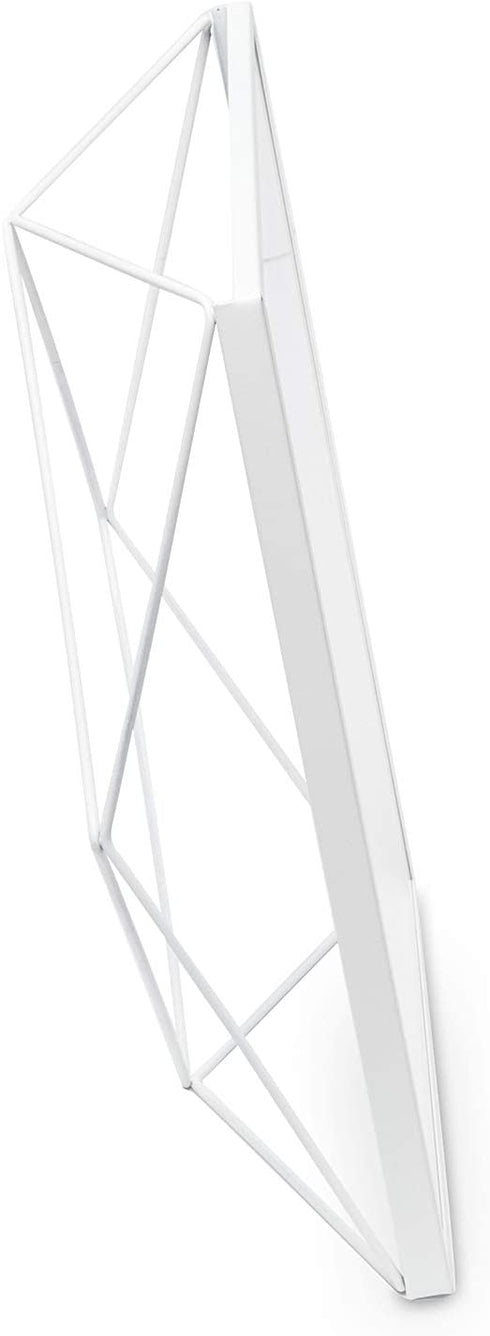 Umbra 313015-660 , White Prisma 5x7 Picture Frame for Desktop or Wall, Holds One 5?x7? Photo, 5 by 7-Inch