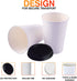 Smygoods 24oz Paper Coffee Cups With Lids, Paper Hot Cups With Lids, 50 Count