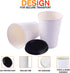 Smygoods 20oz Paper Coffee Cups With Lids, Paper Hot Cups With Lids, 50 Count