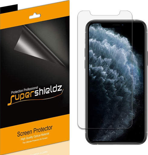 (6 Pack) Supershieldz Designed for Apple iPhone 11 Pro, iPhone XS and iPhone X (5.8 inch) Screen Protector, Anti Glare and Anti Fingerprint (Matte) Shield