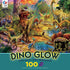 Ceaco - Dino Glow - Glow in The Dark - Dino Landscape -100 Piece Jigsaw Puzzle