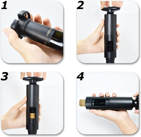 Wine opener with foil cutter no need charge labor saving opener wine Manual corkscrew wing corkscrew