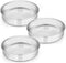 9½ Inch Cake Pan Set of 3, E-far Stainless Steel Round Cake Baking Pans, Non-Toxic & Healthy, Mirror Finish & Dishwasher Safe