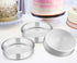 9½ Inch Cake Pan Set of 3, E-far Stainless Steel Round Cake Baking Pans, Non-Toxic & Healthy, Mirror Finish & Dishwasher Safe