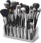 byAlegory Acrylic Makeup Beauty Brush Organizer | 24 Space Cosmetic Storage (CLEAR)