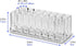 byAlegory Acrylic Makeup Beauty Brush Organizer | 24 Space Cosmetic Storage (CLEAR)